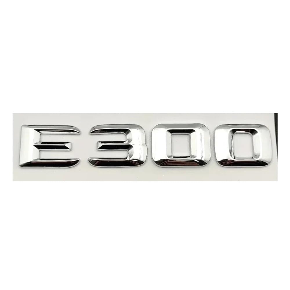 YTQMoreBNZ YYDStes ABS Silver Compatible With Mercedes Benz Grade E E200 E220 E300 E320 E350 W213 W212 W211 Letters Emblem Badge