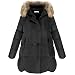 Meaneor Women's Fur-Trimmed Hood Light Down Outwear Thicken Parka Winter Coat