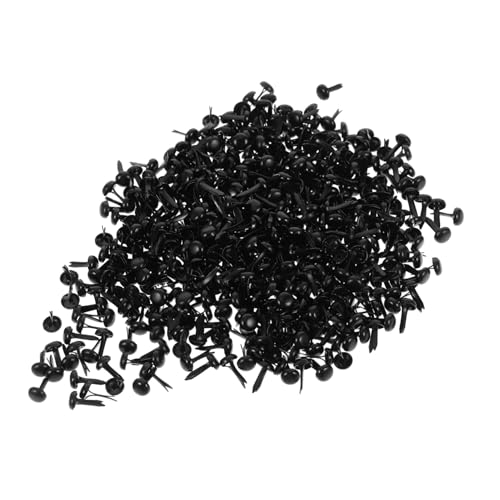 Veemoon 500 Stück Mini Schwarz Eisen Brads