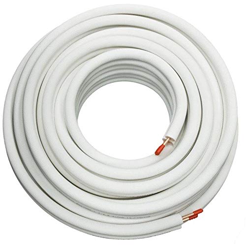 Vorisoliertes Doppelkupferrohr metrisch 6/10 x 1,0 mm, 25 Meter Rolle, für die Kälte - und Klimatechnik nach EN 12735-1 Vorisoliertes Doppelkupferrohr metrisch 6/10 x 1,0 mm, 25 Meter Rolle, für die Kälte - und Klimatechnik nach EN 12735-1