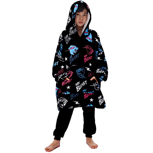 Sweat à capuche surdimensionné pour garçons pull couverture cool et peignoir