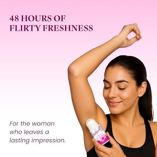 Image of Layer'r Wottagirl 100% Vegan Secret Crush Roll On for Women 50ml | Alcohol-free 48H odour protection with sweet fruity notes of mandarin, pineapple & vanilla. 100% vegan roll on.