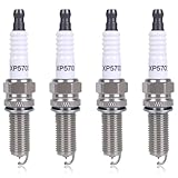 XP5702 Iridium Platinum Spark Plugs 4 Packs Compatible with ACURA DODGE GENESIS HONDA HYUNDAI KIA