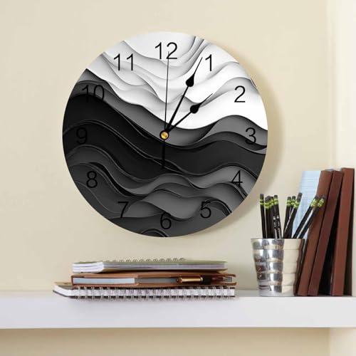 Reloj de Pared de 10 Pulgadas Silencioso y Elegante miniatura 2