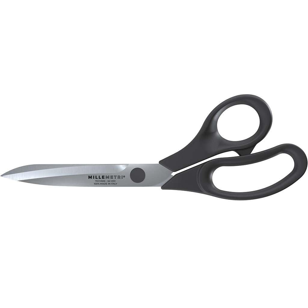 Forbici per taglio kevlar MILLEMETRI inox da 24.5 cm lame temprate 62 HRC per kevlar, twaron, compositi, fibra di vetro, carbonio, hobbystica, modellismo