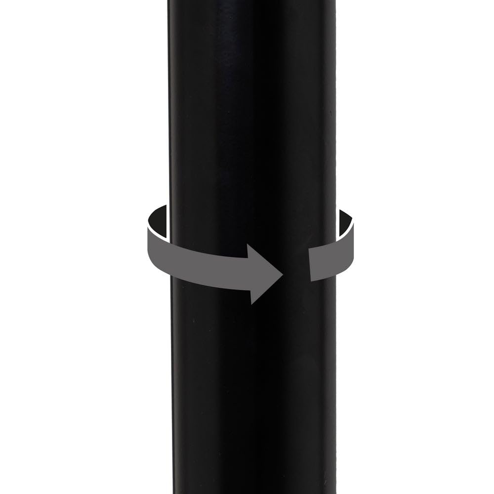 Taburete alto de cocina regulable en altura negro con respaldo alto | Asiento acolchado y tapizado en poliel. Respaldo alto rígido. Altura ajustable de 83 a 104 cm. Resiste hasta 120 kg