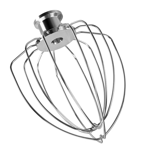 MMOBIEL Repuesto del accesorio batidor de 6 alambres para máquina batidorade acero inoxidable compatible con KitchenAid K45, KSM15, KSM110, KSM103, KSM75, KN15, and KSM90 Stand Mixer