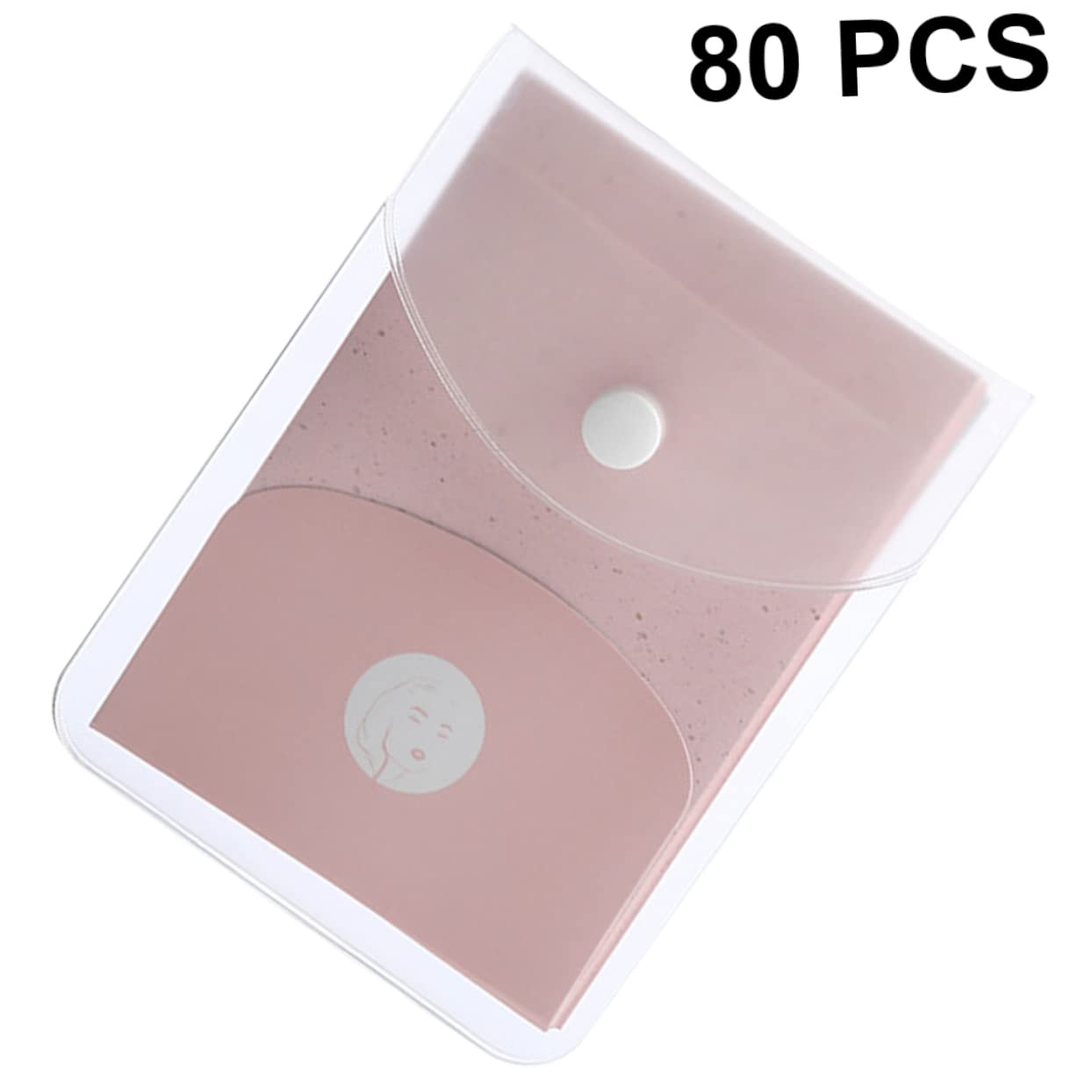 LIFKOME Blotting Tissue Sheets 80pcs Face Oil Absorbing Sheets Oily Skin Travel-friendly for Men Women Random