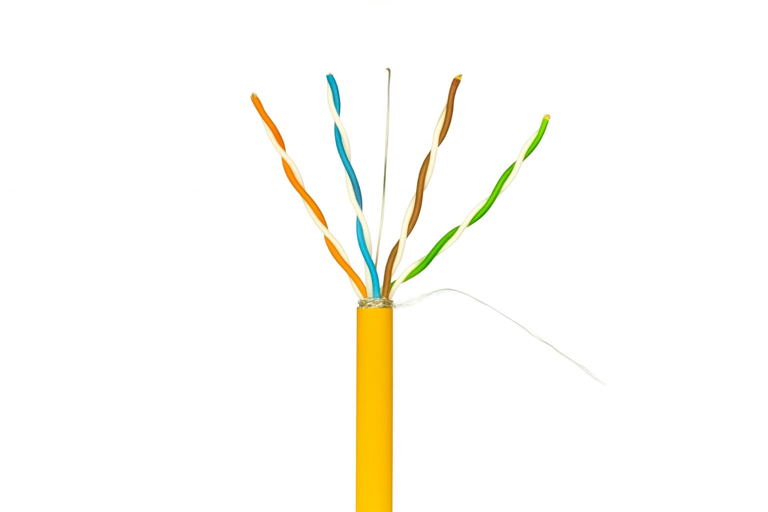 Danicom Cable de bobina CAT8 S/FTP rígido - LSZH (Dca) - 50 m, POE, Ethernet, LAN, cable de conexión, cable de datos, RJ45 - para gabinete de servidor, conmutadores, routers, módems!