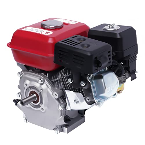 4KW Benzinmotor 7,5 PS Leichtstartmotor Standmotor 4-Takt Kartmotor 208CC Benzin Motor|Booten, Go-Karts oder Wasserpumpen- für das Haus und für Wohnmobile (A-Schwarz)
