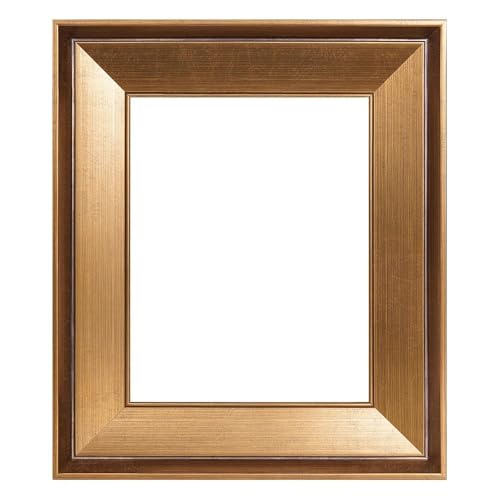 CCPEAR 8x10 Canvas Frame Vintage Gold Antique Open-Back Picture Frame