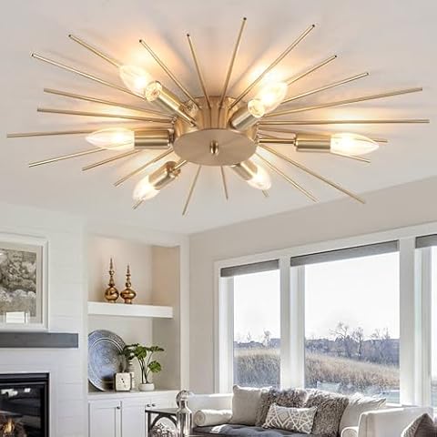 Jaycomey 6-Lights Sputnik Ceiling Light Cover
