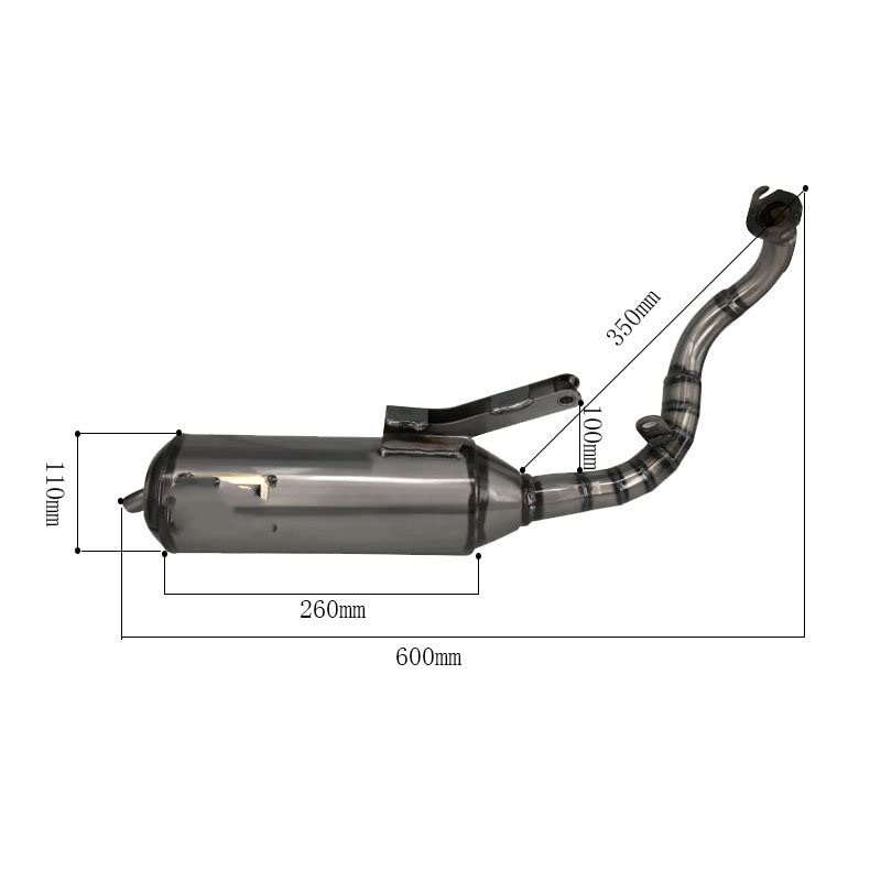 鉄パイプ Amazon.co.jp: エキゾーストパイプ オートバイ修正されたフル