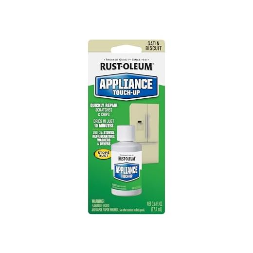 Rust-Oleum 203002 Specialty Appliance Touch Up Paint, 0.6 Oz Bottle, Biscuit, Solvent Like, Liquid, 0.6 Fl Oz (Pack of 1)