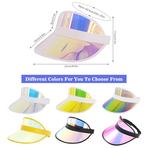 Image of Surkat Plastics Clear Sun Visors UV Protection Hat Cap Headwear Sunhat for Golf Tennis Beach Cycle