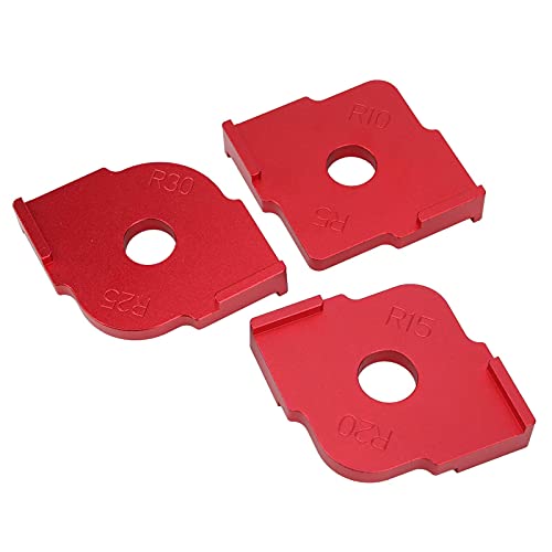 Fafeicy 3 Teilige Radius Jig Router Vorlagen Oberfräse Schablone Halbrunde Ecke Radius Quick Ecken Jig Fräser Halbkreis Positionierungsvorlage Holzbearbeitung Locator