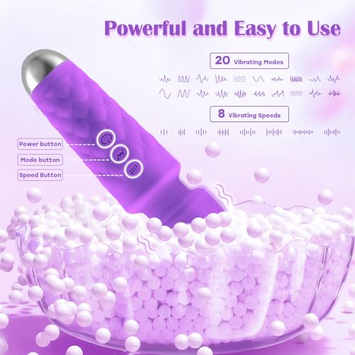 Image of Body Back Relaxation Massager Multi-Modes for Muscle Relaxation, Purple | LUMIO Body Back Relaxation Massager - Mini - Travel - 8 Speeds 20 Modes for Body Muscle Relaxation, Purple