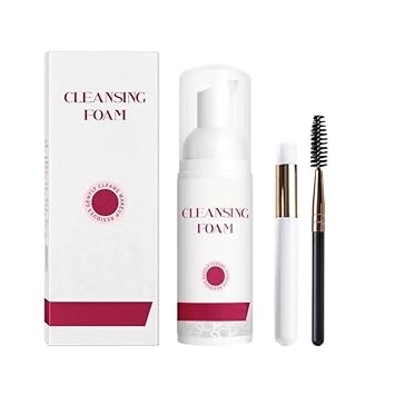 D.B.Z.® Eyelash Extension Cleanser, 60ml Gentle Non-Irritant Lash Shampoo for Extensions and Natural Lashes - Extension Care Kit Foam Cleanser