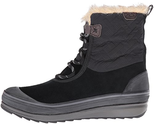 Clarks Women's Muckers Mist Snow Boot, Black Suede/Textile, 8.5 M Us #TOP7