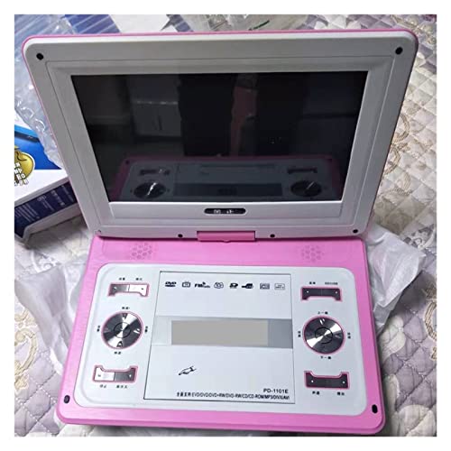 Reproductor de DVD portátil, Reproductor de DVD de vídeo de pantalla grande HD de 14 pulgadas, tarjeta de soporte de Dvd portátil, juego de disco U, soporte de altavoz MP3, consolas de juegos de TV Di
