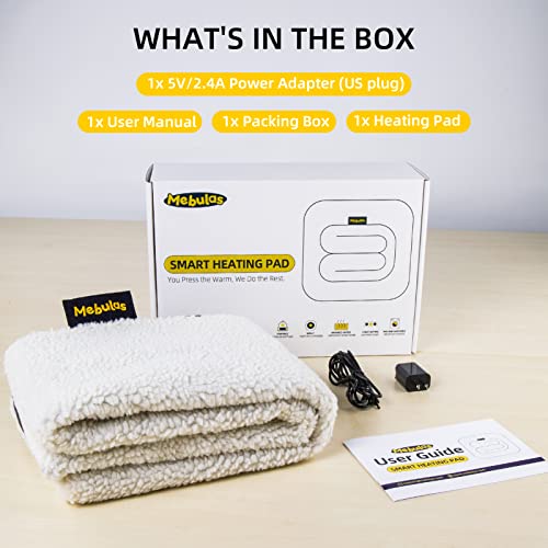 Smart Heated Blanket Seat Pad For Chair, Sofa, Couch, Camping, Traveling, Electric Heated Blanket With 3 Heat Levels, Soft And Machine Washable #TOP6