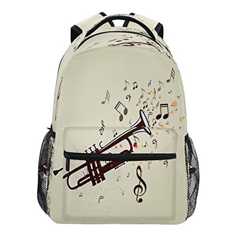 Mochila Infantil Arte Música Trompeta Saxofón Cover