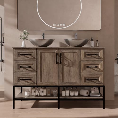 VNN 48 Inch Bathroom Vanity with Sink - Double Sink