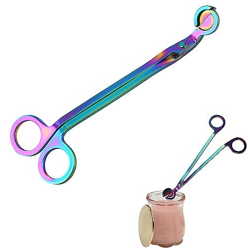 Ciseaux à Mèche, Ciseaux pour Mèche de Bougie, Coupe Mèche pour Bougie, Ciseaux à Bougies, Coupe Mèche, Coupe Mèche à Ciseaux en Acier Inoxydable, Coupe Mèche pour les Amateurs de Bougies Parfumées