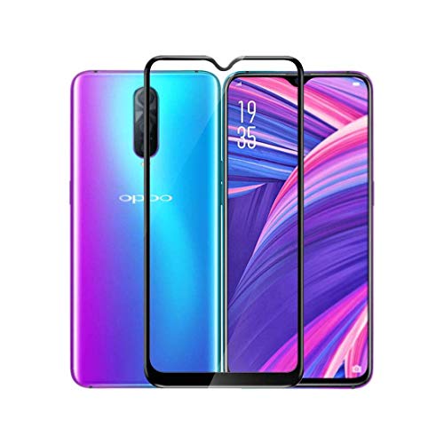 Image of Screen Protector for Oppo R17 / Oppo R17 Pro (Black) Tempered Glass Edge-to-Edge 6D Screen Guard With Installation Kit