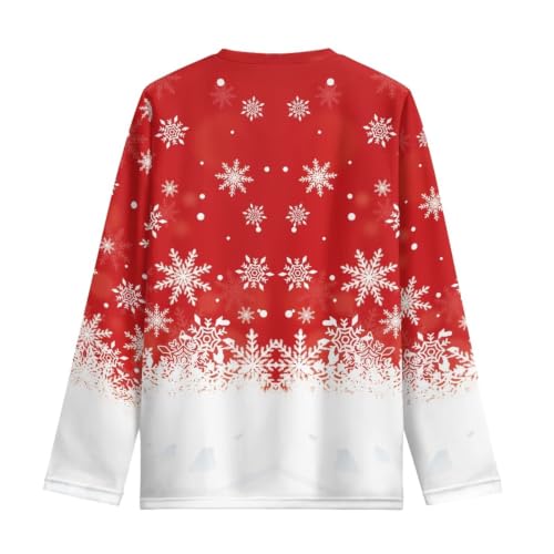 Image of Girls Long Sleeve Shirts Casual Crewneck Soft T-shirts for Girls 3-16 Years Old