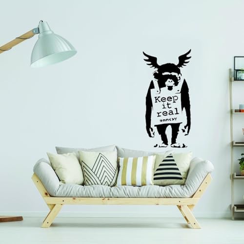 Banksy Laugh Now Monkey Wall Sticker