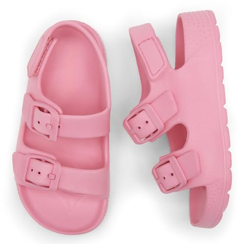 Image of ChayChax Toddler Boys Girls Double Buckle Sandals Children's Adjustable Back Strap Water Sandal
