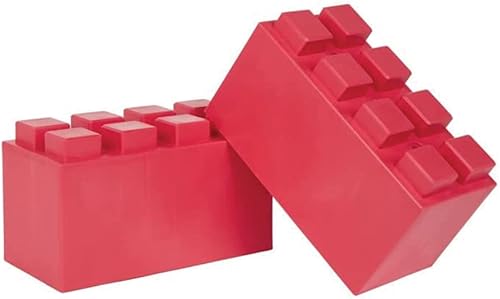 EverBlock Paquete modular de plástico de tamaño completo de 12 x 6 pulgadas  Paquete de 18 piezas  Bloques de construcción gigantes  Fácil de