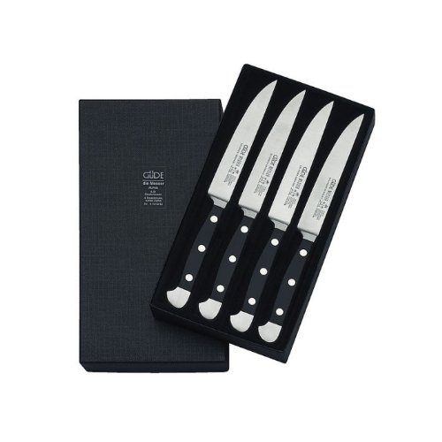 Güde 4-1313/12 - Set de 4 Cuchillos chuleteros Alpha