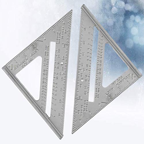 STOBOK Carpinteiro Triângulo Régua Liga de Alumínio Carpinteiro Quadrado Ferramentas de Carpintaria