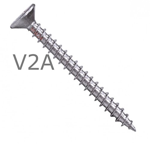 Preisvergleich Produktbild PARCO® 4,5x45 V2A Spanplattenschraube 200 Stück Vollgewinde TORX Edelstahl