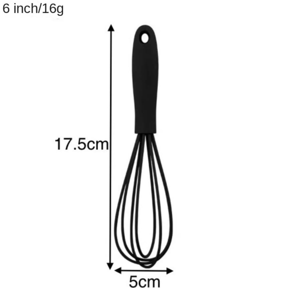 Varillas de Batir para Cocinar Batidora Portátil De Silicona Compacta, Batidor De Huevos Manual, Espumador De Leche Manual, Batidora De Huevos De Silicona Pequeña For El Hogar Huevos, Espumar, Batir(B