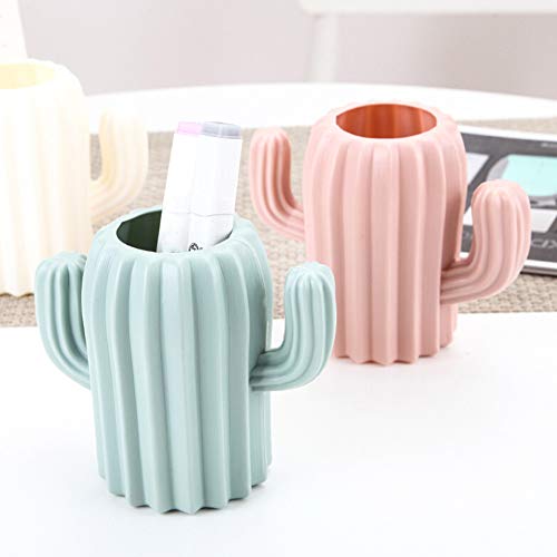 Plastic Vaas, Cactus Vormige Vaas Gedroogde Nordic Stijl Bloem Pannenlap Penhouder Creativiteit Opslag Fles Vetplanten Pot - Afbeelding 4