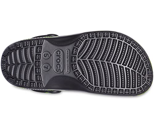 Image of Crocs Unisex Adult Black /Lime Punch Clog (205453)