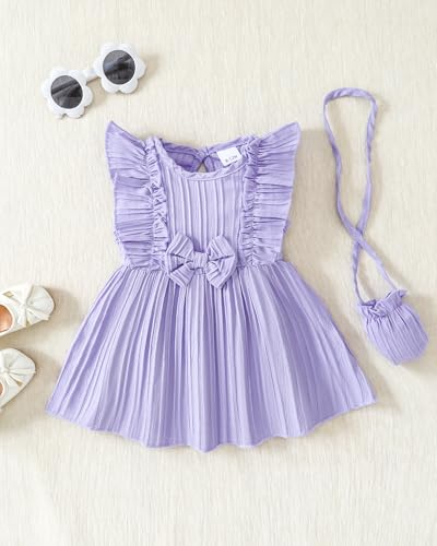 Image of Weebaby Baby Clothes Girl Toddler Summer Outfits Infant Casual Sleeveless Halter Ruffle Tank Cute Short Set Baby Clothing