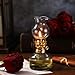 Yexiya 2 Pcs Chamber Oil Lamp Lantern for Indoor Use Large Classic Kerosene Lamp Vintage Glass Kerosene with Adjustable 6.6 ft Extra Oil Wick for Home Tabletop Decor Emergency Lighting(Retro)