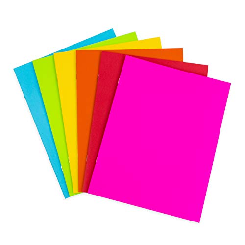 Hygloss Products Colorful Blank Books â€“ Books for Journaling, Sketching, Writing & More - Great for Arts & Crafts - 6 Bright, Fun Colors - 8.5 x 11 Inches - 100 Pack, (77800)