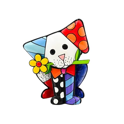 Britto Collectible Figurine - Iconic Art Figurine, Decorative Displays for Modern Home Decor | Designed by Iconic Artist Romero Coco Dog (Multicolor)