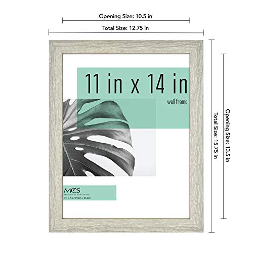 Mcs Studio Gallery Frame, Gray Woodgrain, 11 X 14 In, Single #TOP3