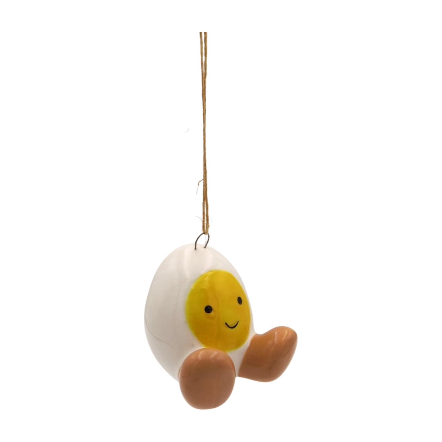 Giftware Trading Multicolor Ceramic Smiley Egg Hanging Easter Decoration Ornament – Spring Home Décor Tree/Basket Hanging Gift