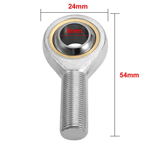Uxcell Sa8T/K, Rod End Bearing, 8Mm Inside Dia Male Thread Economy Right Hand 4Pcs #TOP2