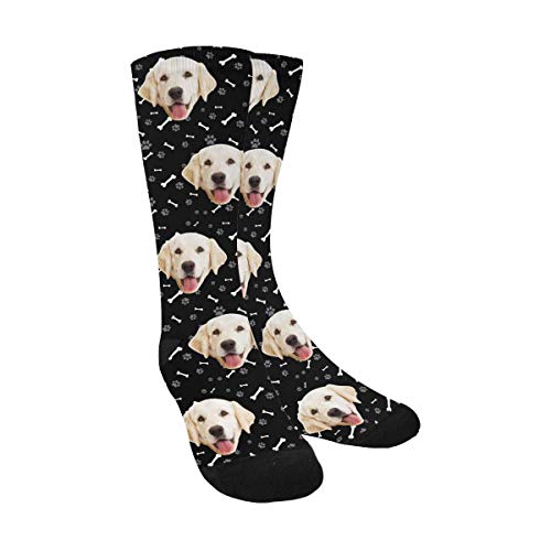 5. Custom Personalized Dog Face Socks