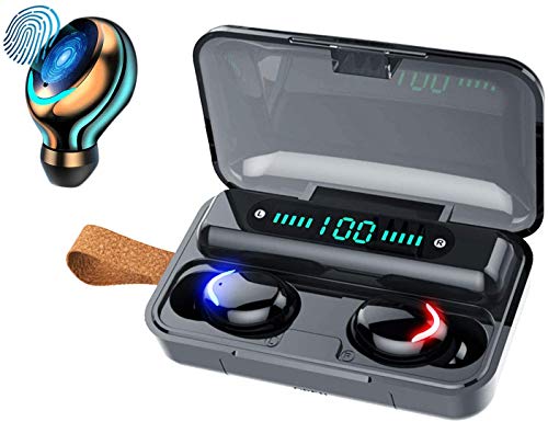 XFTOPSE Fone de ouvido sem fio Bluetooth 5.0, fone de ouvido estéreo 3D à prova d'água, fone de ouv