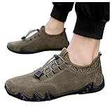 Zapatos de nieve para hombre, blancos, zapatos de invierno para hombre, zapatos de invierno para hombre, con forro impermeable, zapatillas para hombre, zapatillas de estar por casa de felpa, zapatos de hombre 42, zapatos de lluvia para hombre, zapatos impermeables para hombre, zapatos regionales de invierno, zapatos de seguridad, zapatos de fitness para hombre. Patines de hielo para hombre Zapatos de invierno para hombre de piel con cierre de velcro para hombre, negro