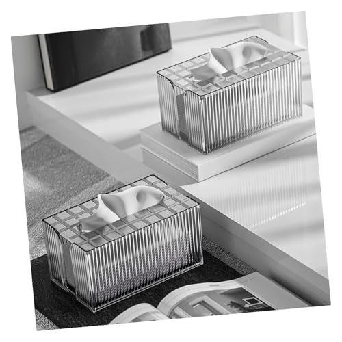 Distributeur serviettes transparent et support de boîte à mouchoirs étanche